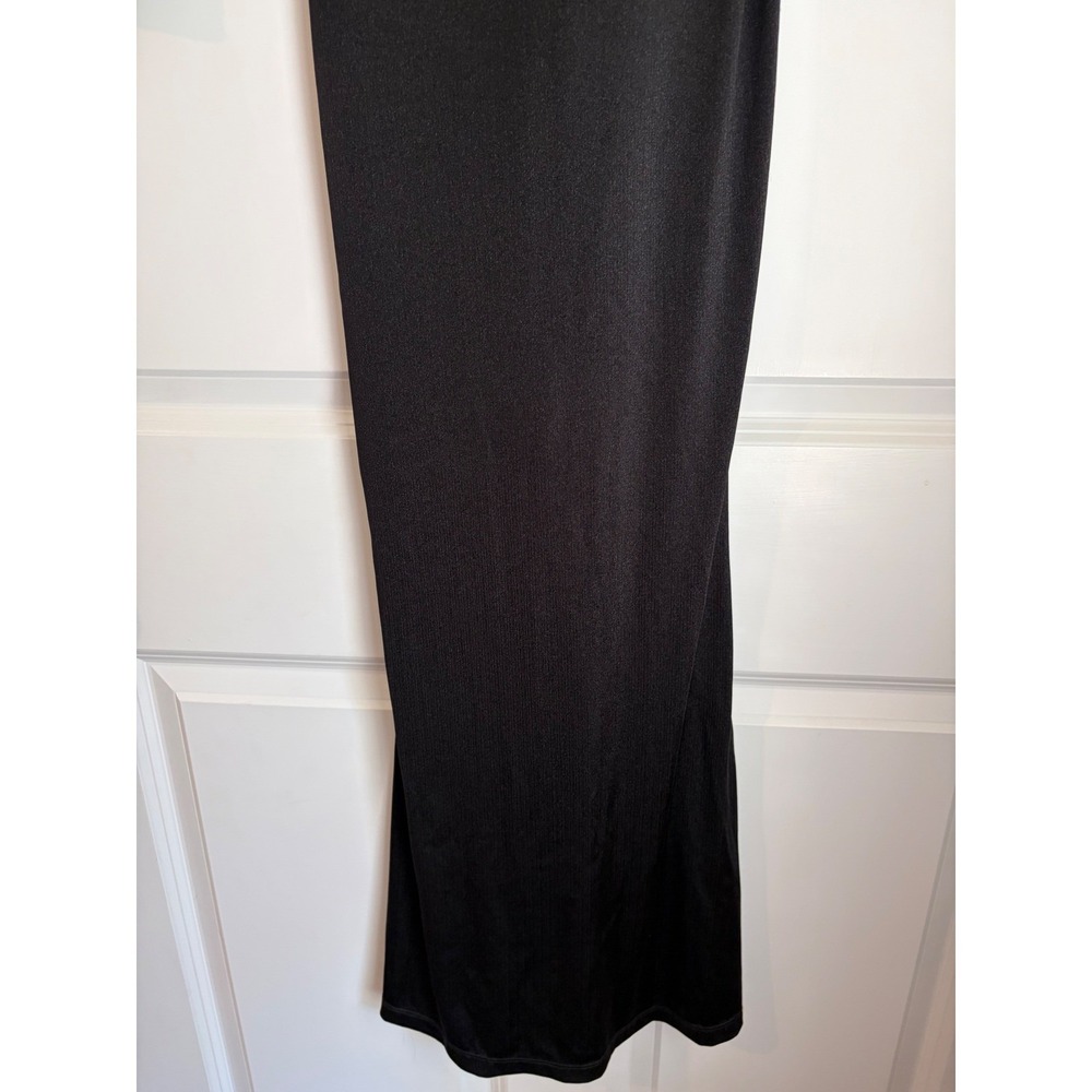Popilush Shapewear Shine Long Sleeve Hourglass Maxi Dress Black Cutout Small - Picture 7 of 10
